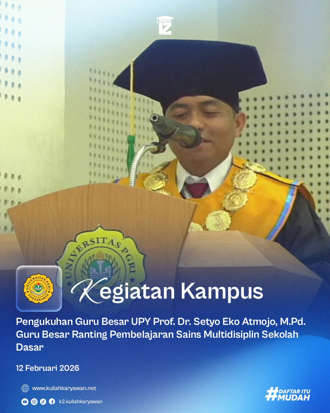 Pengukuhan Guru Besar Universitas PGRI Yogyakarta