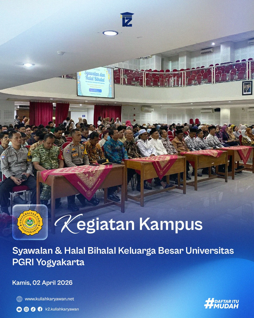 Syawalan & Halal Bihalal Keluarga Besar Universitas PGRI Yogyakarta 2026